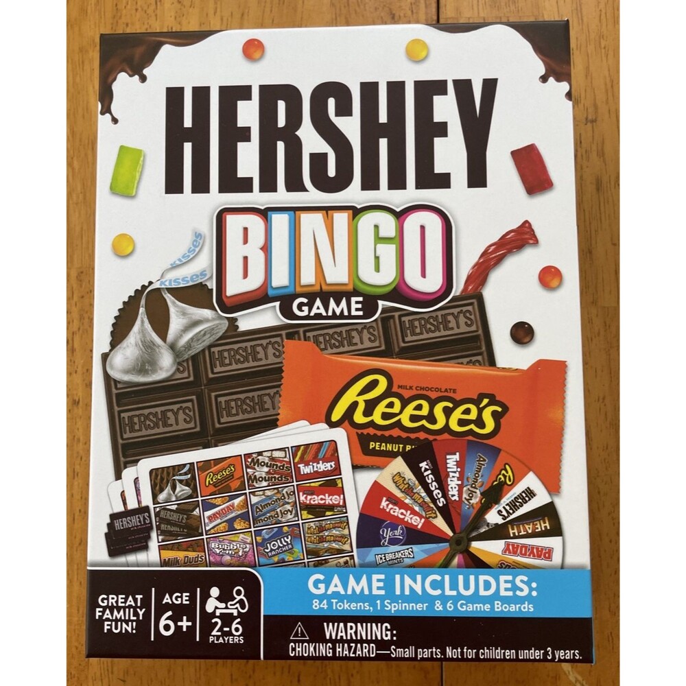 Hershey Bingo Game MasterPieces On The Go Travel Game Kids Ages 3+ New Sealed